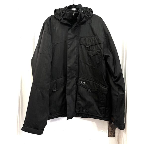 SIMS Black Outdoor Winter Snowboard Jacket Coat   Mens Size Medium - Picture 1 of 11